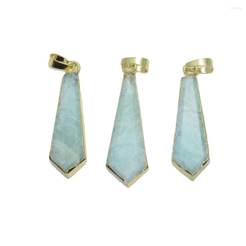 Pendant Necklaces Long Natural Stone Pendulum Amazonite Arrowheads Pendants For Women Charm Jewelry Lots Pcs Stripe Gold Bezel Chakra
Pendant Necklaces Long Natural Stone Pendulum Amazonite Arrowheads Pendants For Women Charm Jewelry Lots Pcs Stripe Gold Bezel Chakra