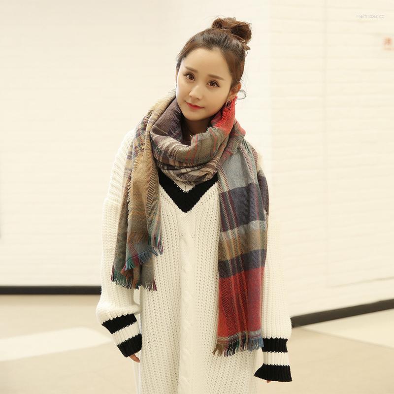 Scarves Mingjiebihuo Autumn And Winter Korean Version Of Multicolor Plaid Tassel Scarf Warm Women Girls Fashion Shawl
Scarves Mingjiebihuo Autumn And Winter Korean Version Of Multicolor Plaid Tassel Scarf Warm Women Girls Fashion Shawl