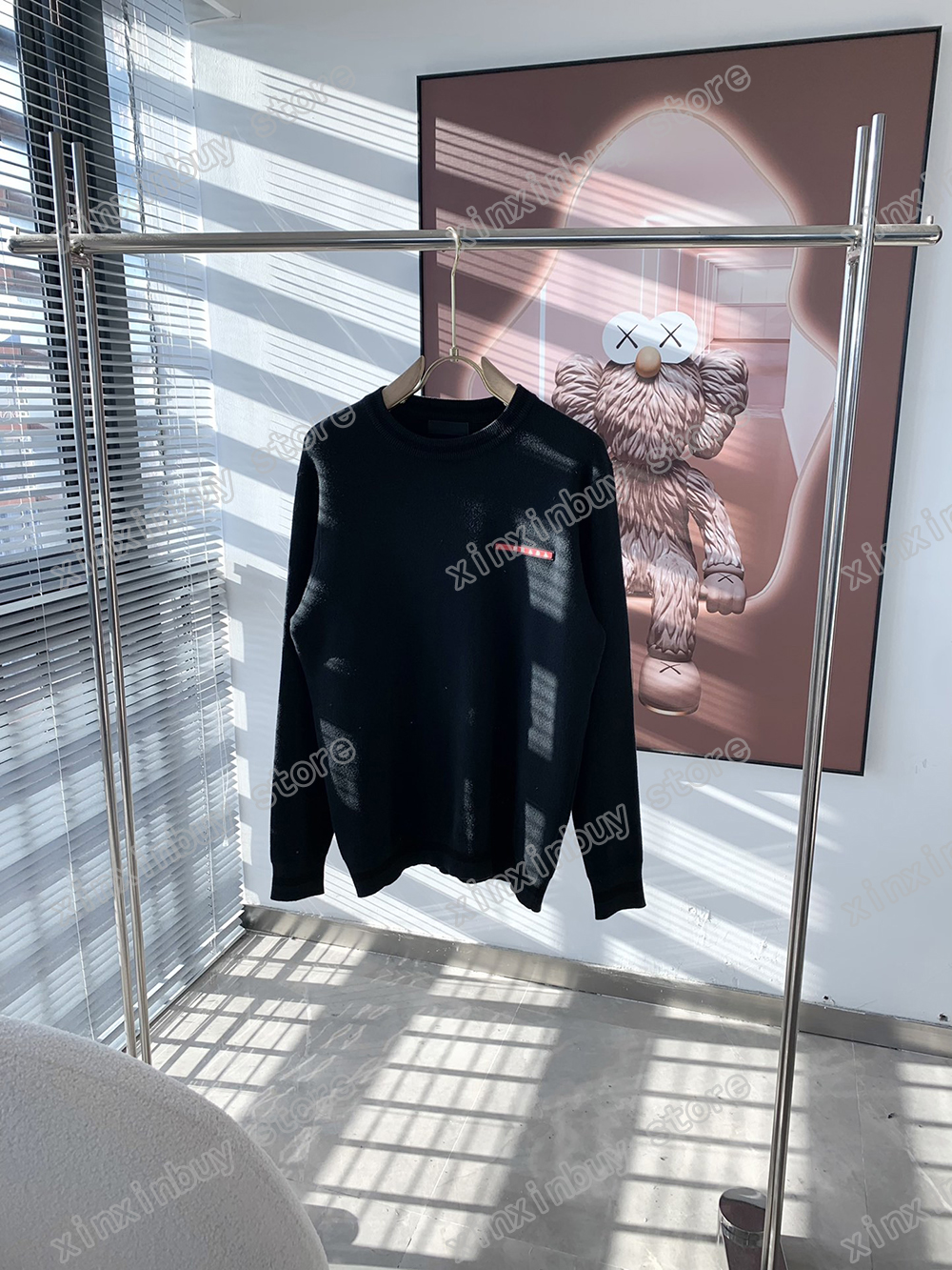 xinxinbuy Men designer Hoodie sweater Milano Metal triangle red label Knitted wool fabric Paris women black white gray S-2XL, 01
xinxinbuy Men designer Hoodie sweater Milano Metal triangle red label Knitted wool fabric Paris women black white gray S-2XL, 01