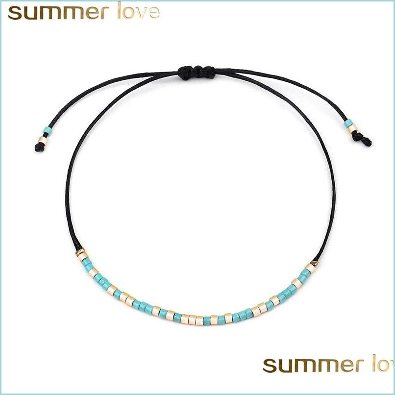 Charm Bracelets Bohemian Handwoven Colorf Weave Beaded Bracelet Retro Rice Crystal Seed Beads Adjustable Rope Ethnic Braided Summer Dha2Q
Charm Bracelets Bohemian Handwoven Colorf Weave Beaded Bracelet Retro Rice Crystal Seed Beads Adjustable Rope Ethnic Braided Summer Dha2Q