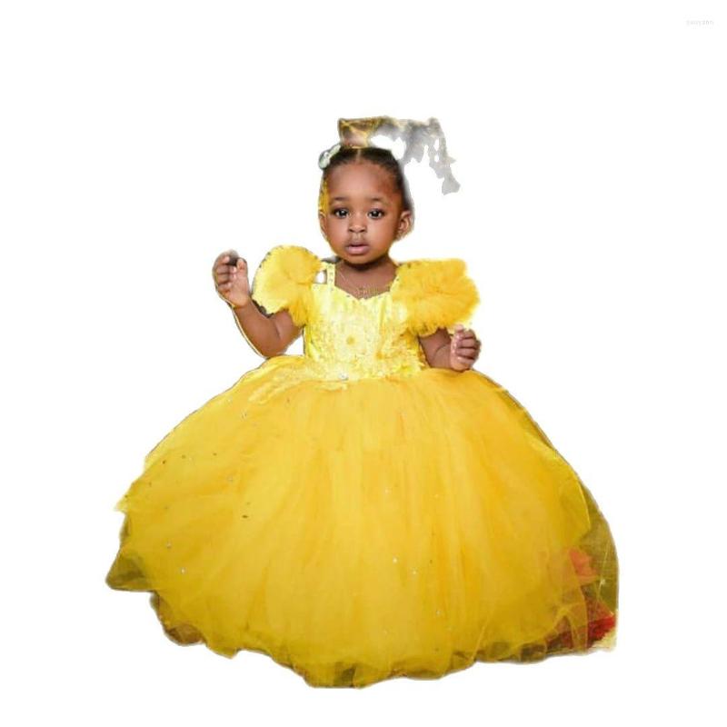Girl Dresses Vintage Flower Girls Cute Baby Short Sleeve Hand Made Flowers Kids Formal Wear Floor Length Ball Gown Dress For Wed, Champagne
Girl Dresses Vintage Flower Girls Cute Baby Short Sleeve Hand Made Flowers Kids Formal Wear Floor Length Ball Gown Dress For Wed, Champagne