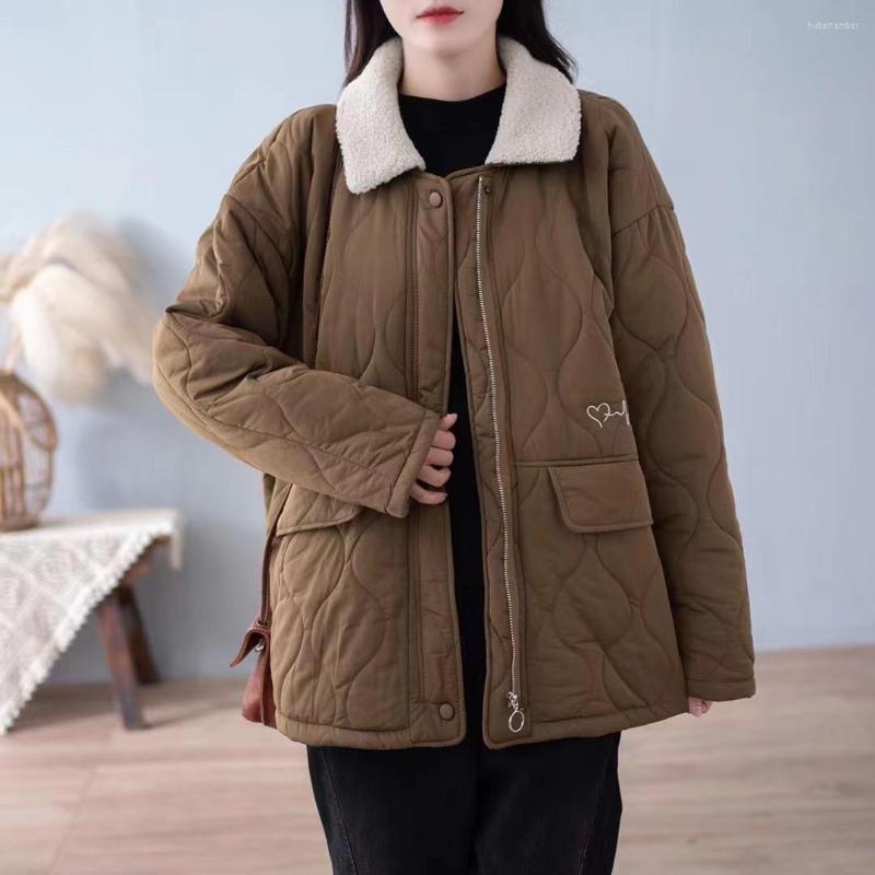 Women's Down 112904 Women Coat Loose Keep Warm Thicken Fur Lapel Diamond Zipper Vintage Elegant Casual Student Fashion Simple Outwear, 112904 white
Women's Down 112904 Women Coat Loose Keep Warm Thicken Fur Lapel Diamond Zipper Vintage Elegant Casual Student Fashion Simple Outwear, 112904 white
