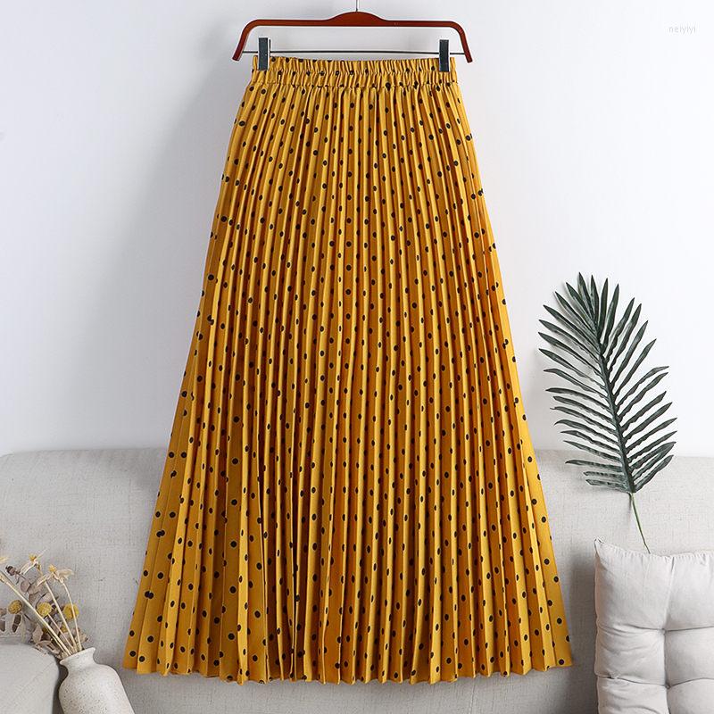 Skirts Womens 2022 Spring Elastic High Waisted Polka Dot Pleated Mid Length A Line Skirt Fashion Retro Elegant Jupe Femme H1151, Black
Skirts Womens 2022 Spring Elastic High Waisted Polka Dot Pleated Mid Length A Line Skirt Fashion Retro Elegant Jupe Femme H1151, Black