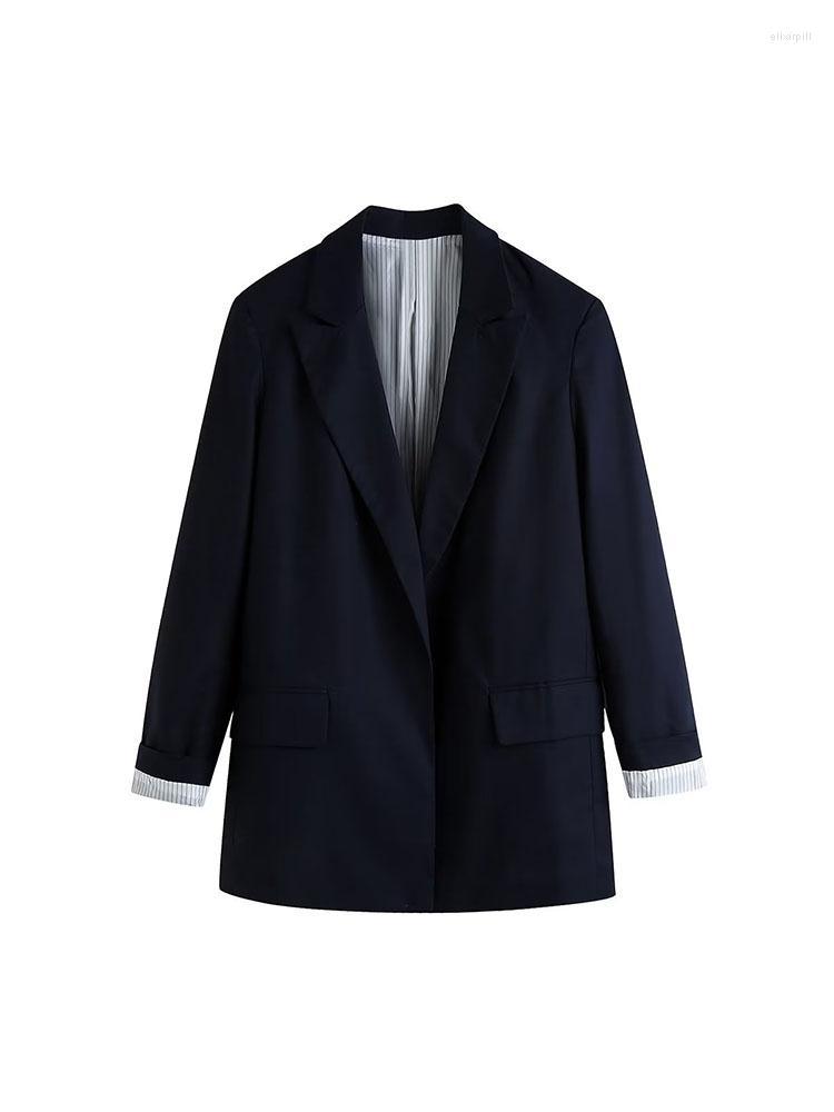 Women's Suits 2022 Fall Women's Fashion Lapel Pocket Ornaments Loose Texture With A Hundred Rolled Sleeves Blazer, Black
Women's Suits 2022 Fall Women's Fashion Lapel Pocket Ornaments Loose Texture With A Hundred Rolled Sleeves Blazer, Black
