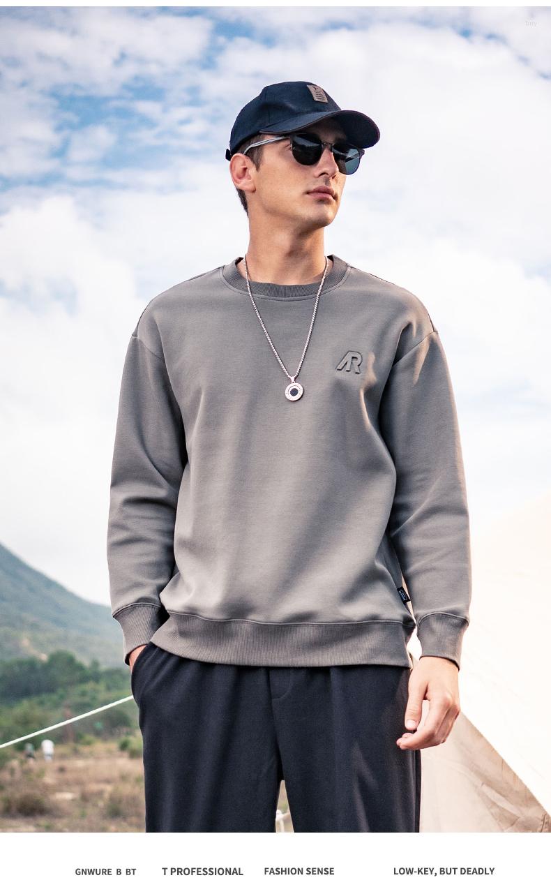 Men's Hoodies 1524 Simple Long-sleeved Shirt Youth Round Neck Spring And Autumn Letters Three-dimensional Embossed Sweatshirts Men, B3
Men's Hoodies 1524 Simple Long-sleeved Shirt Youth Round Neck Spring And Autumn Letters Three-dimensional Embossed Sweatshirts Men, B3