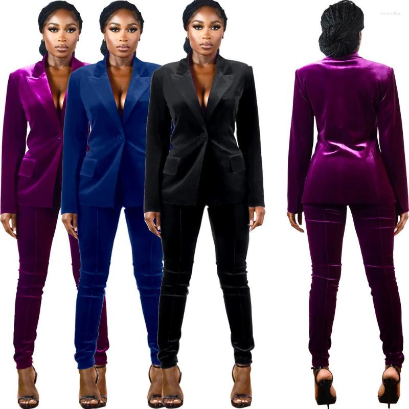 Women' Two Piece Pants Wholesale Sexy Outfits For Woman 2022 Autumn Winter Womens Solid Deep V Fashion Suit OL Women Clothing 2 Pieces Set, Purple
Women' Two Piece Pants Wholesale Sexy Outfits For Woman 2022 Autumn Winter Womens Solid Deep V Fashion Suit OL Women Clothing 2 Pieces Set, Purple