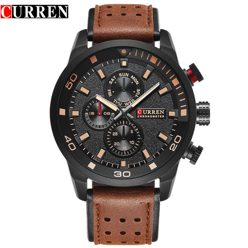 CURREN Brand Top Fashion Casual Quartz Wrist Watch Men Leather Relojes Leather Strap Round Quartz Wristwatches 8250237B, Red
CURREN Brand Top Fashion Casual Quartz Wrist Watch Men Leather Relojes Leather Strap Round Quartz Wristwatches 8250237B, Red
