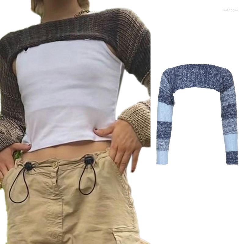 Women' Sweaters F42F Women' Crewneck Shrug Sweater Long Sleeve High Neck Cutout Knitted Arm Warmer Cropped, Brown
Women' Sweaters F42F Women' Crewneck Shrug Sweater Long Sleeve High Neck Cutout Knitted Arm Warmer Cropped, Brown