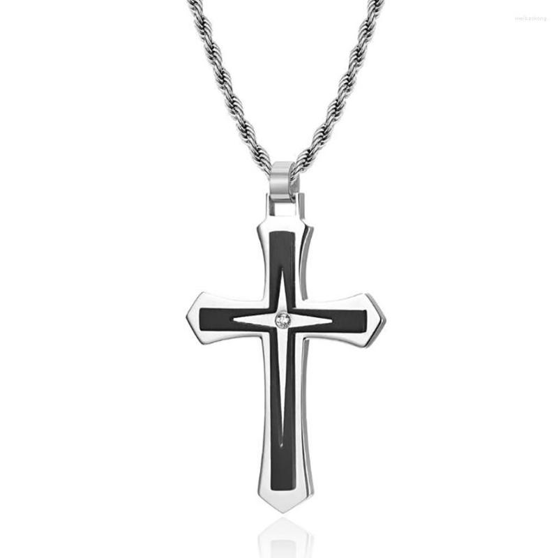 Pendant Necklaces Cross Necklace For Men Titanium Steel Domineering Men's And Women's Jewelry Christian Accessories Three Layer
Pendant Necklaces Cross Necklace For Men Titanium Steel Domineering Men's And Women's Jewelry Christian Accessories Three Layer