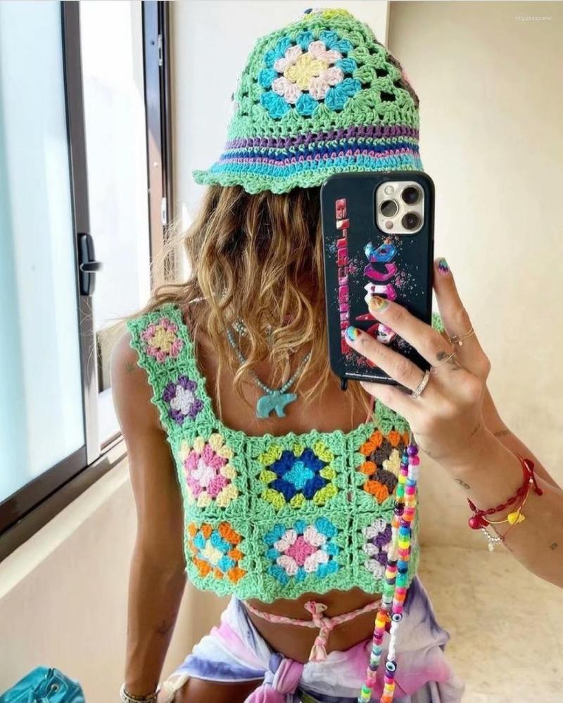 Women's Tanks AYUALIN Hippie Boho Cropped Top Women Hand Crocheted Knitted Cami Vintage Summer Beach Wear Sexy Sleeveless Tank Mujer 2022, Black
Women's Tanks AYUALIN Hippie Boho Cropped Top Women Hand Crocheted Knitted Cami Vintage Summer Beach Wear Sexy Sleeveless Tank Mujer 2022, Black