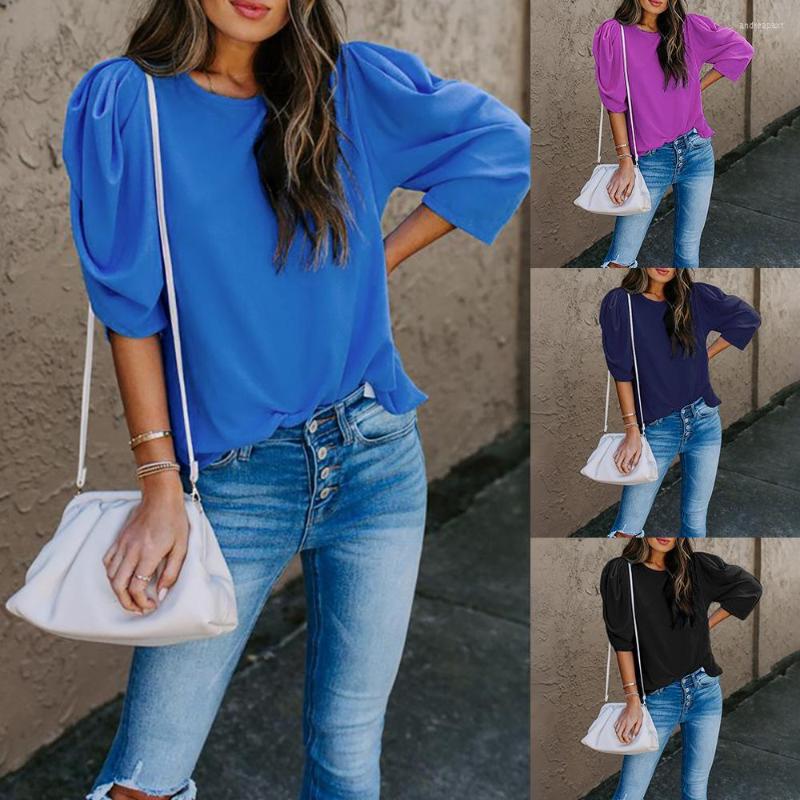 Women' Blouses Rocwickline Summer And Autumn Women' Shirt Casual Solid O-Neck Flare Sleeve Loose Easy Matching Sweet England Style, Blue
Women' Blouses Rocwickline Summer And Autumn Women' Shirt Casual Solid O-Neck Flare Sleeve Loose Easy Matching Sweet England Style, Blue