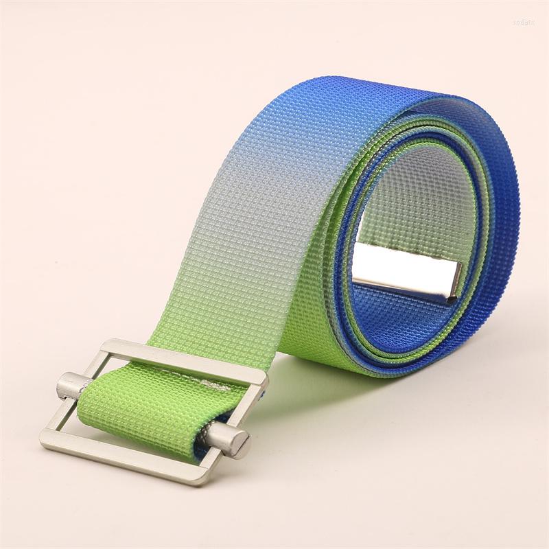 Belts Fashion Gradient Color Canvas For Men Women Buckle Waist Strap Designer Female Jeans Dress Waistband Students, Yellow
Belts Fashion Gradient Color Canvas For Men Women Buckle Waist Strap Designer Female Jeans Dress Waistband Students, Yellow