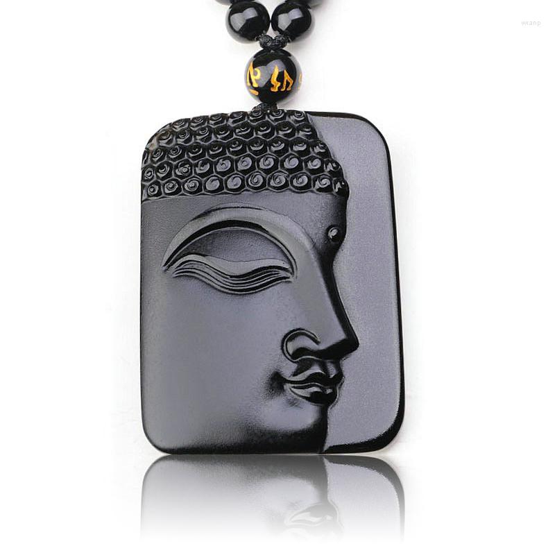 Pendant Necklaces Fashion For Men With Chain Natural Stone Obsidian Carved Side Buddha Head Beads Necklace Jewelry Women Gift
Pendant Necklaces Fashion For Men With Chain Natural Stone Obsidian Carved Side Buddha Head Beads Necklace Jewelry Women Gift