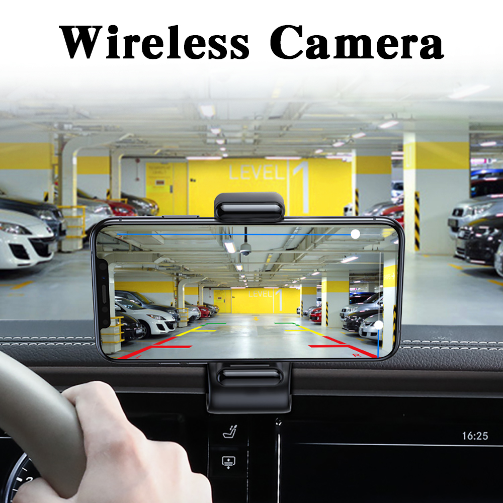 Car Wifi5 HD Night Vision Rear View Camera Wireless Waterproof Wifi Reversing Camera 12V Support Android Ios and Radio