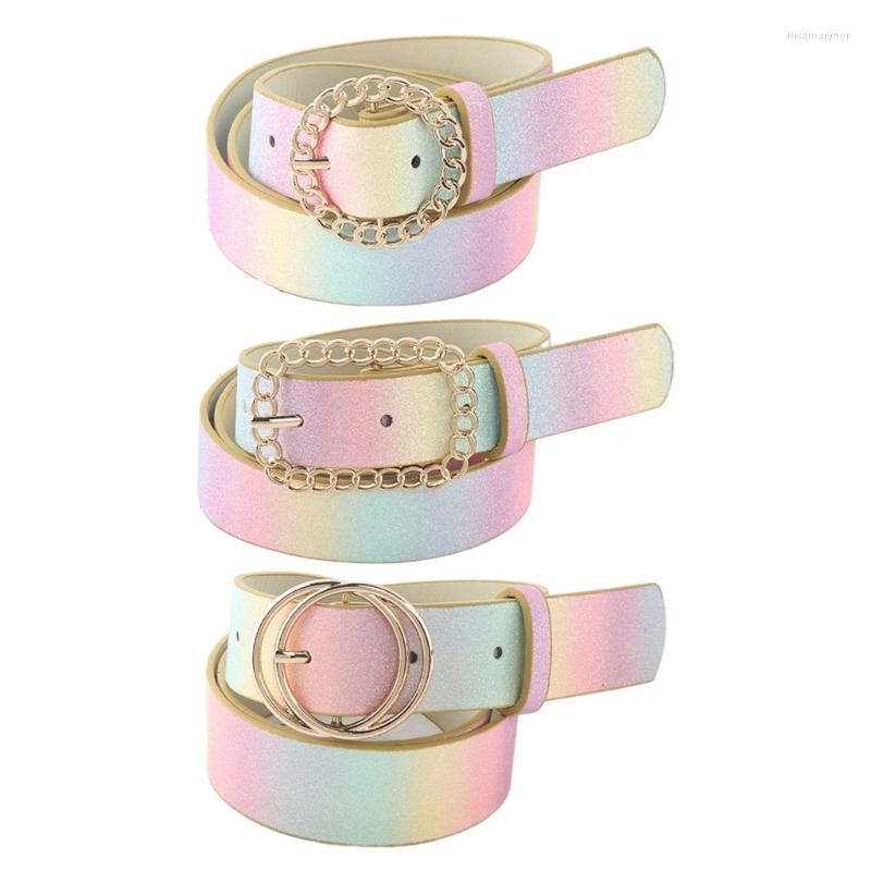 Belts Fashion Rainbow Color Wide Belt With Geometric Buckle Casual Dress Decor, Black
Belts Fashion Rainbow Color Wide Belt With Geometric Buckle Casual Dress Decor, Black