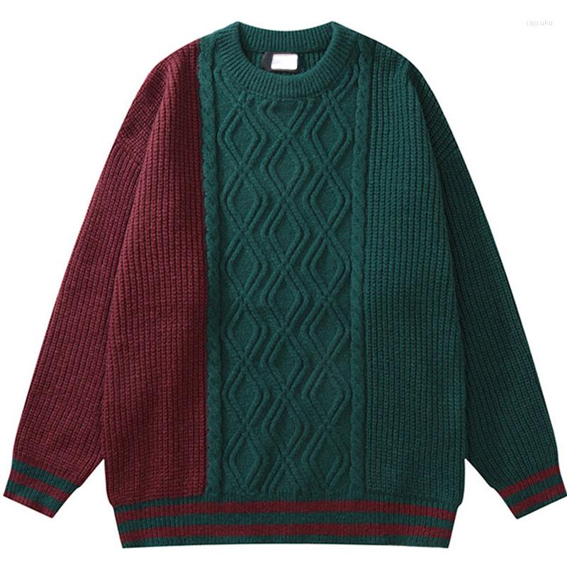 Men's Sweaters Men Vintage Crew Neck Knitted Japanese Harajuku Color Matching Pullovers Oversized Unisex Soft Jumpers Autumn Black, Green
Men's Sweaters Men Vintage Crew Neck Knitted Japanese Harajuku Color Matching Pullovers Oversized Unisex Soft Jumpers Autumn Black, Green