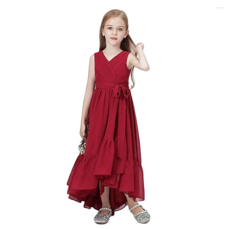 Girl Dresses Burgundy Chiffon Flower For Wedding Evening Party Girls Formal Princess Gown Long 2022 Junior Bridesmaid Dress, White
Girl Dresses Burgundy Chiffon Flower For Wedding Evening Party Girls Formal Princess Gown Long 2022 Junior Bridesmaid Dress, White