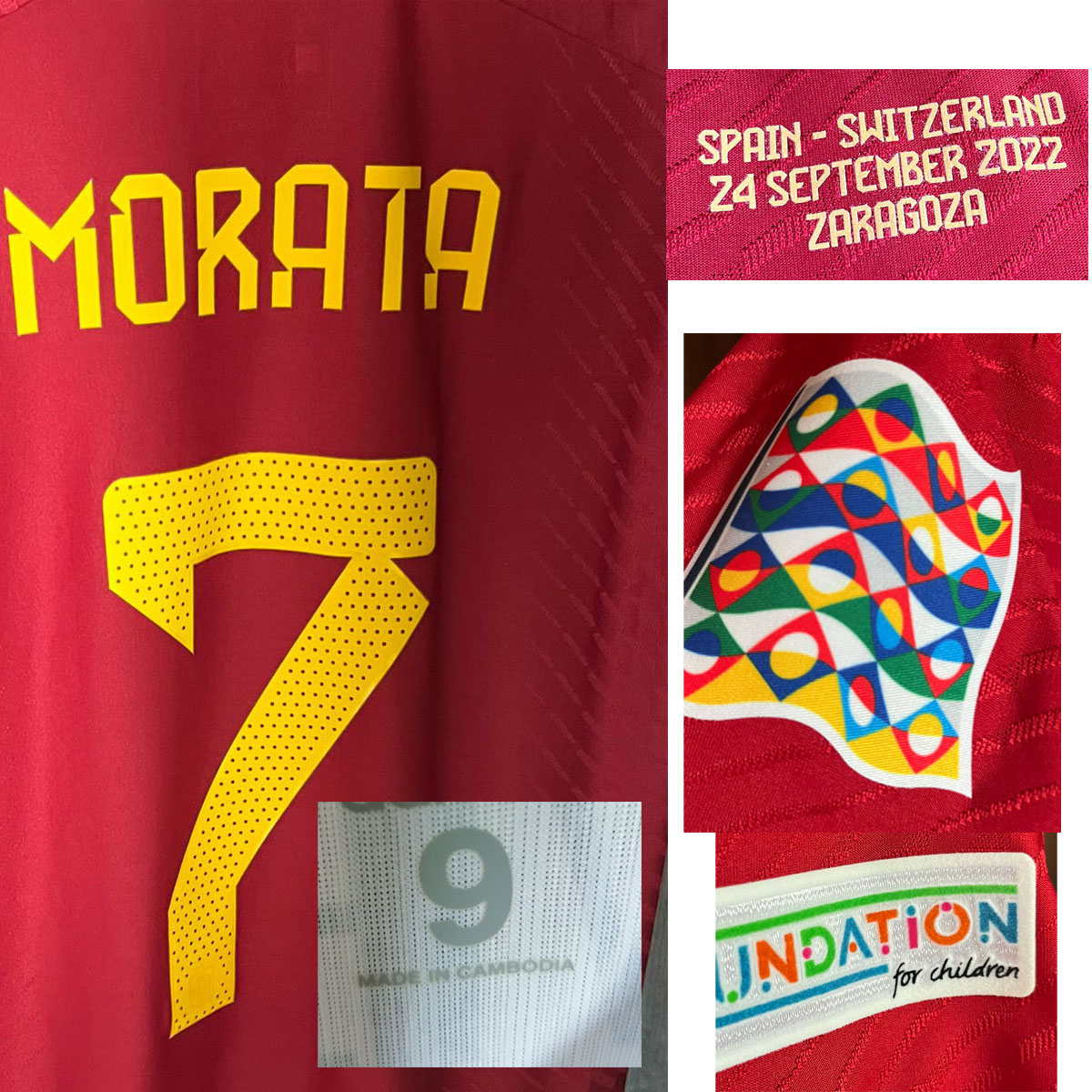 American College Football Wear 2022 Match Worn Player Issue Morata Jersey Torres Asensio Ansu Fati Gavi Koke Pedri Carvajal Maillot, Fans version with 2022 worcup patch
American College Football Wear 2022 Match Worn Player Issue Morata Jersey Torres Asensio Ansu Fati Gavi Koke Pedri Carvajal Maillot, Fans version with 2022 worcup patch