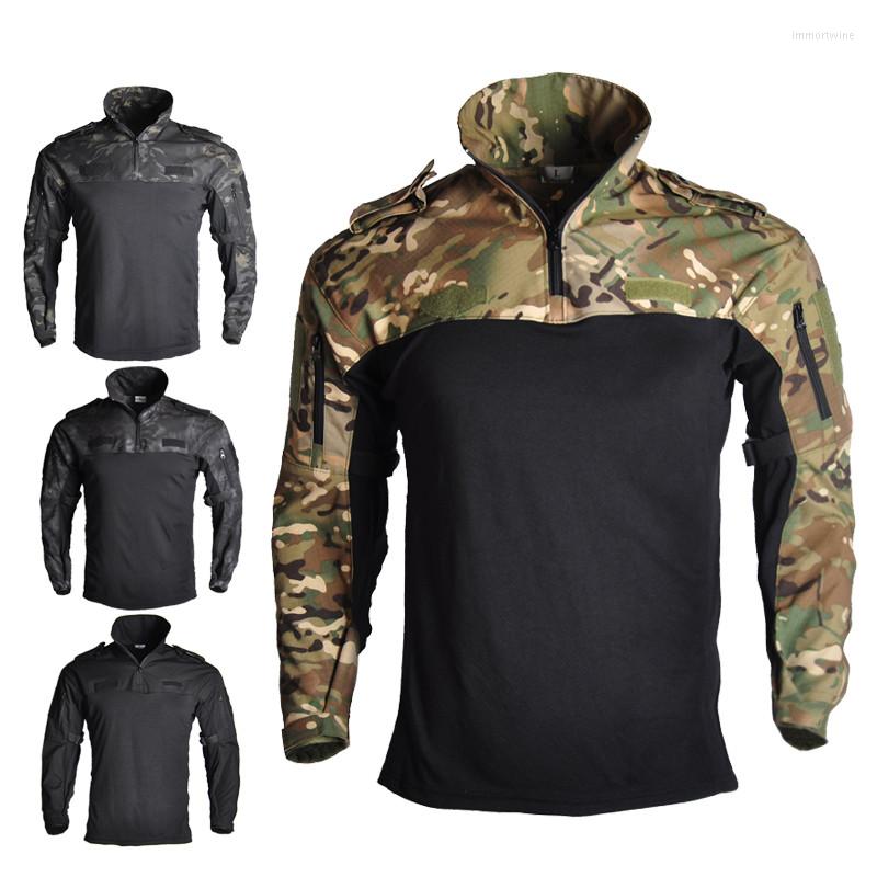Men's Polos Outdoor Tactical Hiking T-Shirts Military Army Camouflage Long Sleeve Hunting Climbing Shirt Male Breathable Sport Clothes, Black
Men's Polos Outdoor Tactical Hiking T-Shirts Military Army Camouflage Long Sleeve Hunting Climbing Shirt Male Breathable Sport Clothes, Black