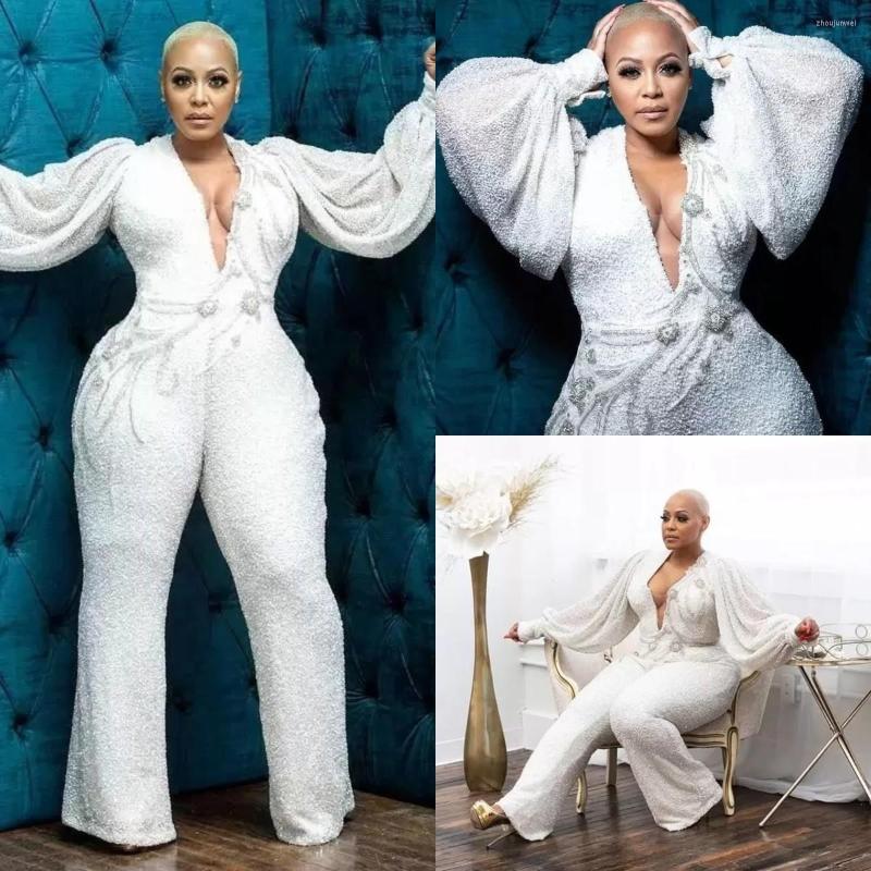 Party Dresses Sexy Aso Ebi Deep V Neck Jumpsuit Prom 2022 White Sequins Long Sleeves Formal Evening Gowns For Arabic Women Vestidos, Black
Party Dresses Sexy Aso Ebi Deep V Neck Jumpsuit Prom 2022 White Sequins Long Sleeves Formal Evening Gowns For Arabic Women Vestidos, Black