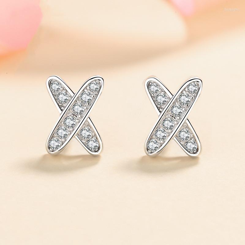 Stud Earrings Silver Total 0.17 Carat Excellent Cut Diamond Test Past D Color Micro Moissanite X Letter Shape 925 Jewelry
Stud Earrings Silver Total 0.17 Carat Excellent Cut Diamond Test Past D Color Micro Moissanite X Letter Shape 925 Jewelry