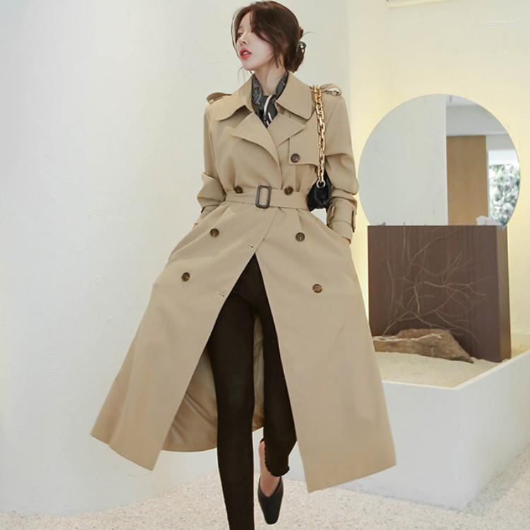 Women' Trench Coats Korean Fashion Elegant Women Office OL Coat 2022 Autumn Khaki Double Breated Long Lady Casual Lace Up Windbreaker, Black
Women' Trench Coats Korean Fashion Elegant Women Office OL Coat 2022 Autumn Khaki Double Breated Long Lady Casual Lace Up Windbreaker, Black