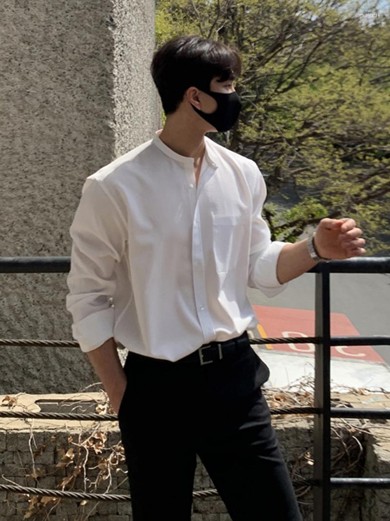 Men's Casual Shirts Men's Spring Senior Long Sleeve Button Down For Men Korean Fashion Loose Solid Color All-match Men's Shirt, White
Men's Casual Shirts Men's Spring Senior Long Sleeve Button Down For Men Korean Fashion Loose Solid Color All-match Men's Shirt, White