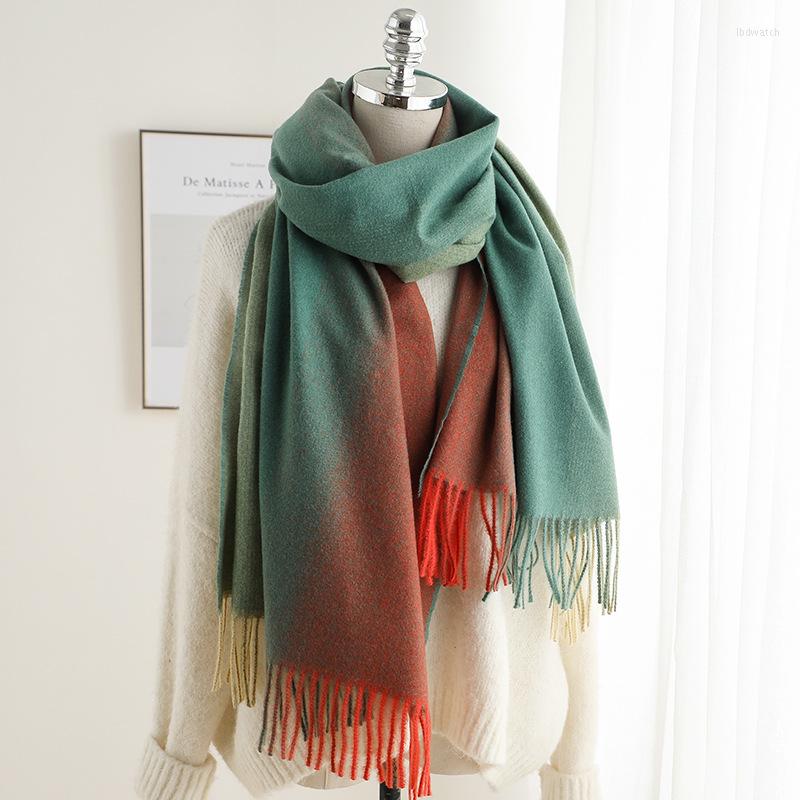 Scarves Cashmere Like Warm Neck In Autumn And Winter 2022. Women's Gradient Scarf Fashion Trend Thickened Shawl
Scarves Cashmere Like Warm Neck In Autumn And Winter 2022. Women's Gradient Scarf Fashion Trend Thickened Shawl