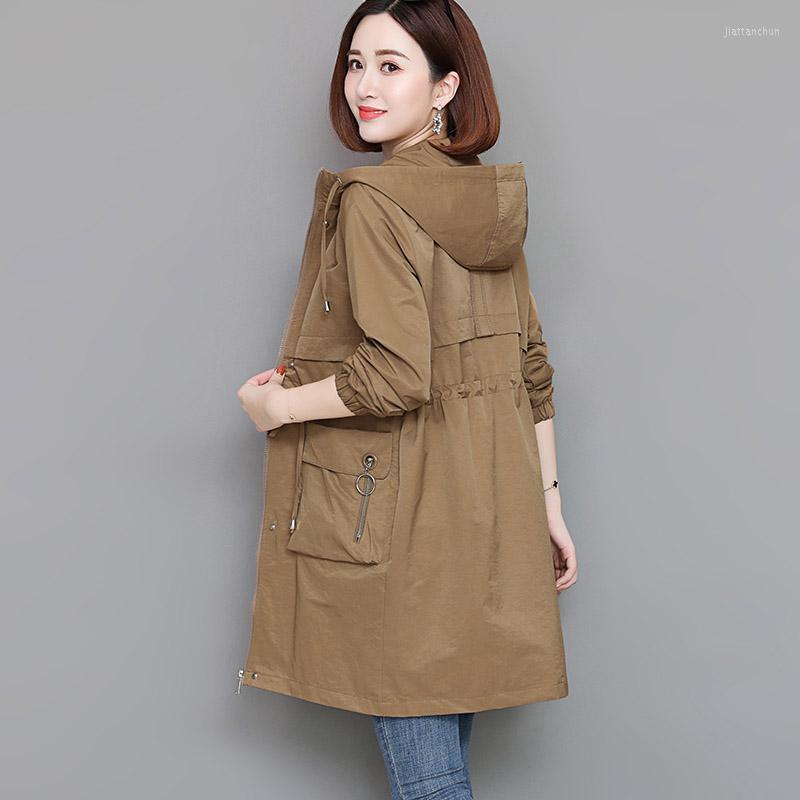 Women' Trench Coats 2022 Spring Autumn Hooded Women' Coat Tooling Clothing Plus Size Loose Ladies Long Overcoat Casual Female, Khaki
Women' Trench Coats 2022 Spring Autumn Hooded Women' Coat Tooling Clothing Plus Size Loose Ladies Long Overcoat Casual Female, Khaki