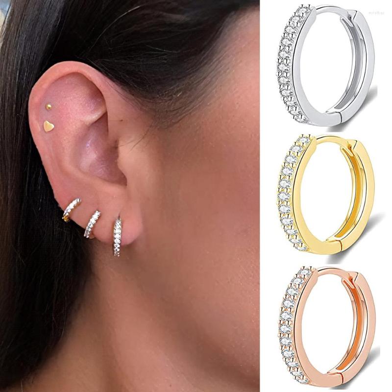 Hoop Earrings 1 PC Fashion Crystal Zircon Silver Color For Women Girls Small Round Tragus Cartilage Ear Piercing Jewelry
Hoop Earrings 1 PC Fashion Crystal Zircon Silver Color For Women Girls Small Round Tragus Cartilage Ear Piercing Jewelry