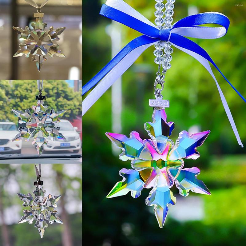 Interior Decorations Crystal Snowflake Car Hanging Ornament Rear View Mirror Pendant Accessories M8617
Interior Decorations Crystal Snowflake Car Hanging Ornament Rear View Mirror Pendant Accessories M8617