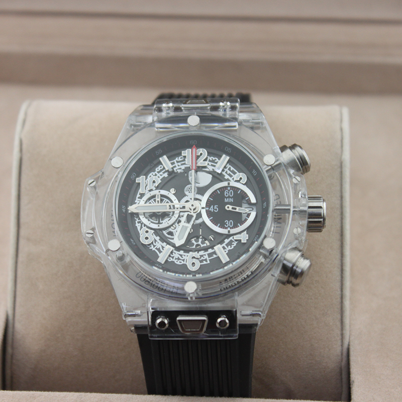 Casual men's and women's watch quartz chronograph sport waterproof business fashion watch, Black
Casual men's and women's watch quartz chronograph sport waterproof business fashion watch, Black