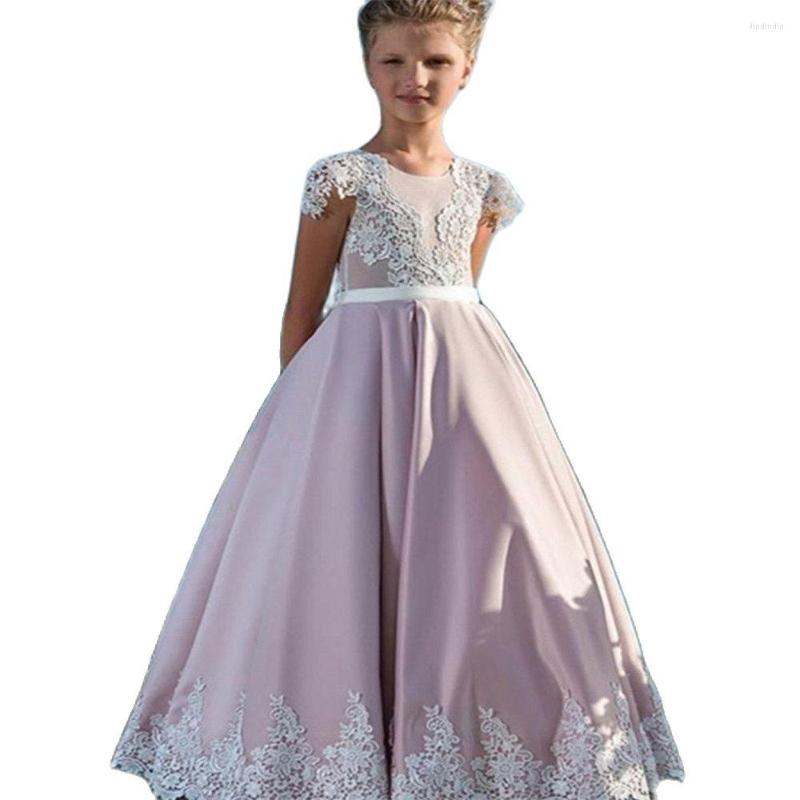 Girl Dresses Satin Flower High Quality Lace Appliques Beading Ball Gowns Floor Length Pageant First Communion, White
Girl Dresses Satin Flower High Quality Lace Appliques Beading Ball Gowns Floor Length Pageant First Communion, White