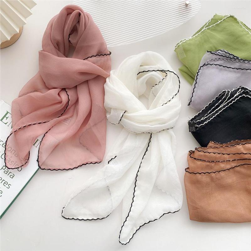 Scarves Fashion Women 105 47cm Pure Color Chiffon Soft Scarf Wrap Shawl Summer Sun Protection Party Neckerchief All-match W294
Scarves Fashion Women 105 47cm Pure Color Chiffon Soft Scarf Wrap Shawl Summer Sun Protection Party Neckerchief All-match W294
