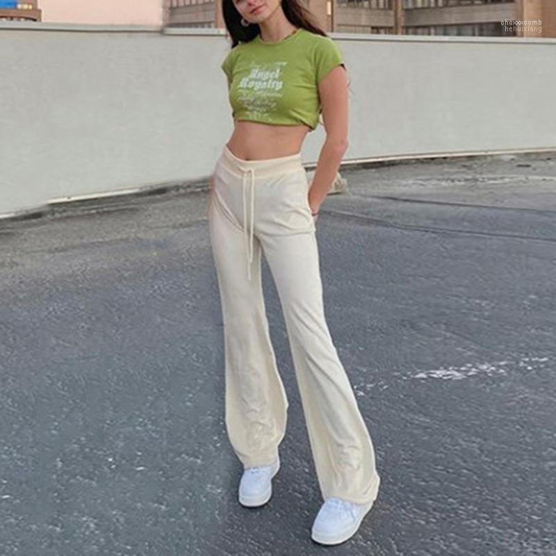 Women' Pants Women' & Capris Korean Women White Casual Drewstring Vintage Hip-hop Oversize Chic Teen Harajuku Summer Flare Trousers
Women' Pants Women' & Capris Korean Women White Casual Drewstring Vintage Hip-hop Oversize Chic Teen Harajuku Summer Flare Trousers