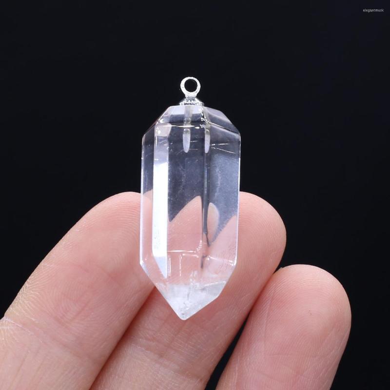 Pendant Necklaces Natural Clear Quartz Stone Pendants Hexagonal Healing Crystals Charms For Jewelry Making DIY Earrings 1PC
Pendant Necklaces Natural Clear Quartz Stone Pendants Hexagonal Healing Crystals Charms For Jewelry Making DIY Earrings 1PC