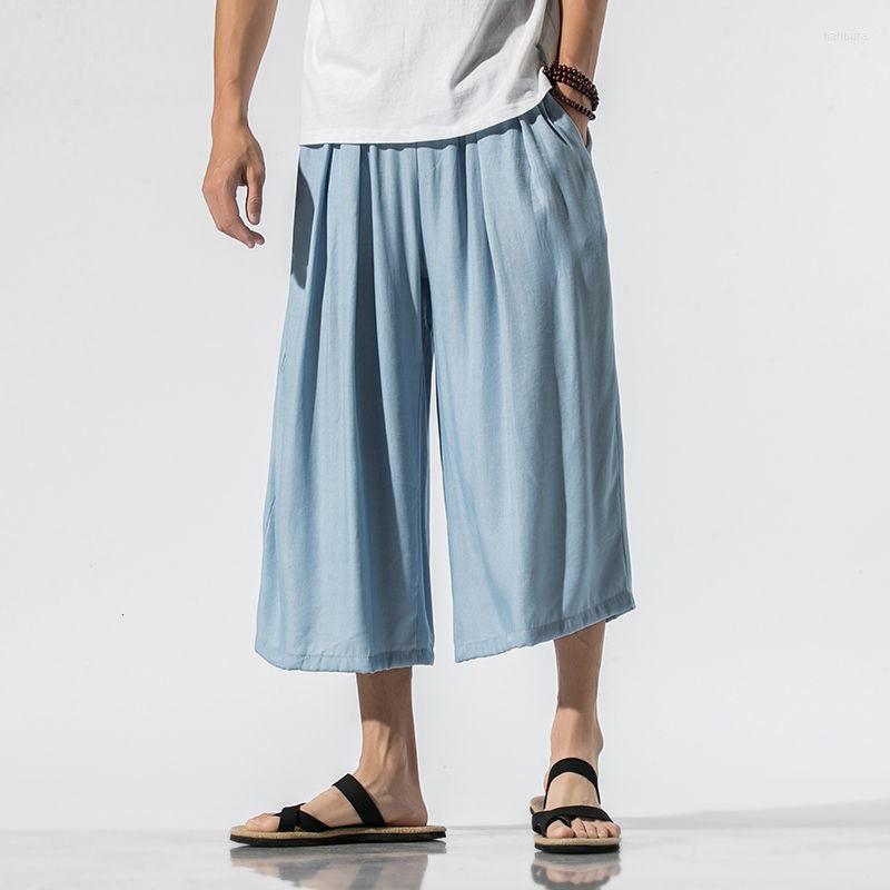 Men's Pants MrGB Summer Japanese Chinese Style Harem Wide Leg Straight Casual Calf-Length Retro Fashion Couple Simple Trousers, Black
Men's Pants MrGB Summer Japanese Chinese Style Harem Wide Leg Straight Casual Calf-Length Retro Fashion Couple Simple Trousers, Black