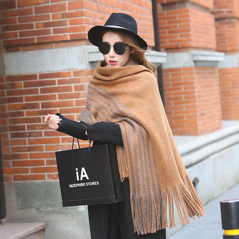 Scarves Mingjiebihuo Autumn And Winter Knitted Wool Scarf Female Student Warm Shawl Soft Striped Long Tassel Girls
Scarves Mingjiebihuo Autumn And Winter Knitted Wool Scarf Female Student Warm Shawl Soft Striped Long Tassel Girls