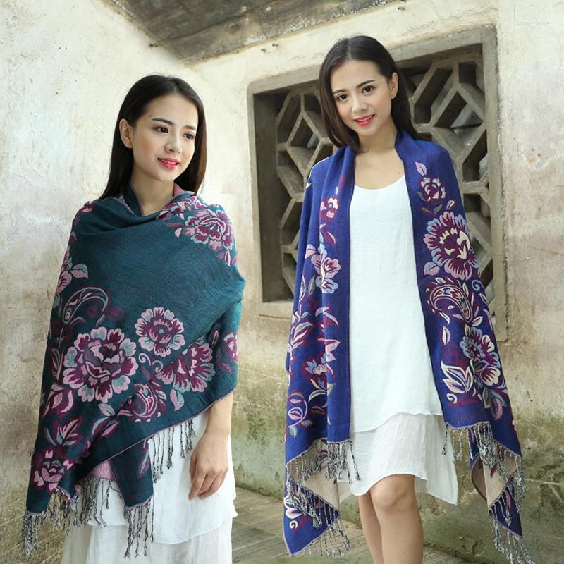 Scarves Women's Retro Tassel Scarf Lady Cotton Shawl Autumn Winter Warm Female Jacquard Travel Hand Wraps
Scarves Women's Retro Tassel Scarf Lady Cotton Shawl Autumn Winter Warm Female Jacquard Travel Hand Wraps