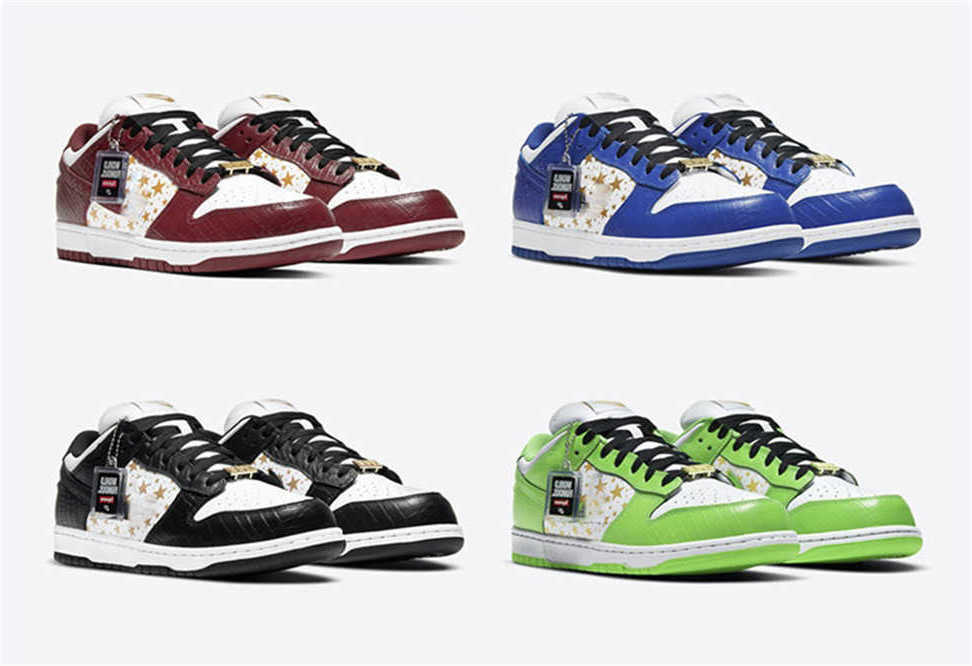 Shoes Authentic Sup Dunked SB Stars Hyper Royal Mean Green Black Barkroot Brown Men Women Low Skateboard Sneakers, Bubble wrap packaging
Shoes Authentic Sup Dunked SB Stars Hyper Royal Mean Green Black Barkroot Brown Men Women Low Skateboard Sneakers, Bubble wrap packaging