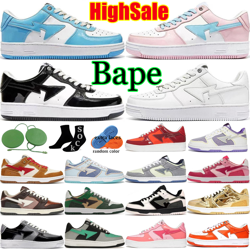 SK8 Baped Bapestas SK8 Sta running shoes Designer bapesta camo black white green red orange camouflage men women trainers sports sneakers classic platform shoe, #13
SK8 Baped Bapestas SK8 Sta running shoes Designer bapesta camo black white green red orange camouflage men women trainers sports sneakers classic platform shoe, #13