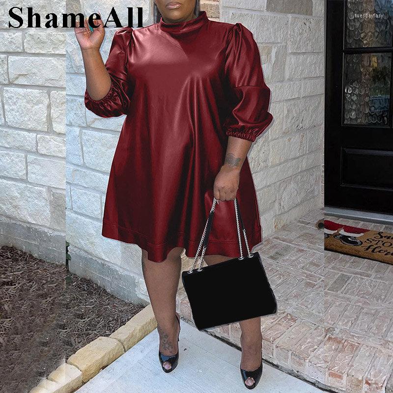 Plus Size Dresses Half Sleeve Pu Leather A-line Mini Dress 4XL Street Women Sexi Night Loose Casual Vestido Feminino, Dark blue
Plus Size Dresses Half Sleeve Pu Leather A-line Mini Dress 4XL Street Women Sexi Night Loose Casual Vestido Feminino, Dark blue