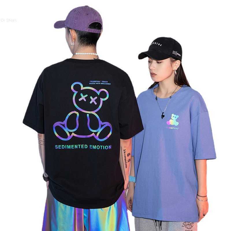 Womens Mens Designer Clothes t shirt Tees Short Sleeve Gallerydept reflective Colorful Bear New Fashion Brand Loose Casual Streetwear, Light purple
Womens Mens Designer Clothes t shirt Tees Short Sleeve Gallerydept reflective Colorful Bear New Fashion Brand Loose Casual Streetwear, Light purple