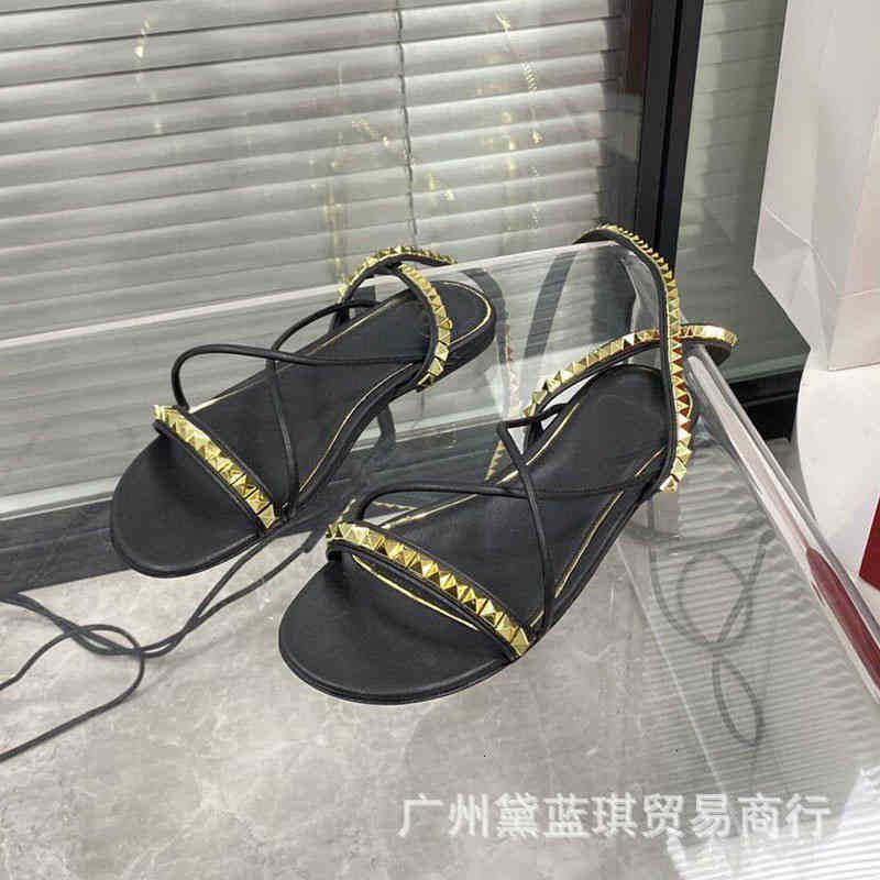 V Sandals home summer cowhide rivet one line belt sexy fashion walk show sandals bandage women's shoes IWZN Valentinoe''Valentinoity NZu, Gold
V Sandals home summer cowhide rivet one line belt sexy fashion walk show sandals bandage women's shoes IWZN Valentinoe''Valentinoity NZu, Gold