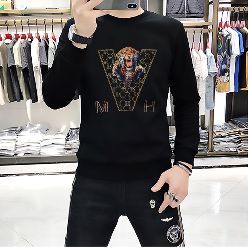 Western Gentleman Men's Hoodies Winter New Brand V-shaped Tiger Pattern Laser Hot Drill Design Sweater Casual Comfortable Round Neck Multi-Color Pullover M-4XL, White
Western Gentleman Men's Hoodies Winter New Brand V-shaped Tiger Pattern Laser Hot Drill Design Sweater Casual Comfortable Round Neck Multi-Color Pullover M-4XL, White