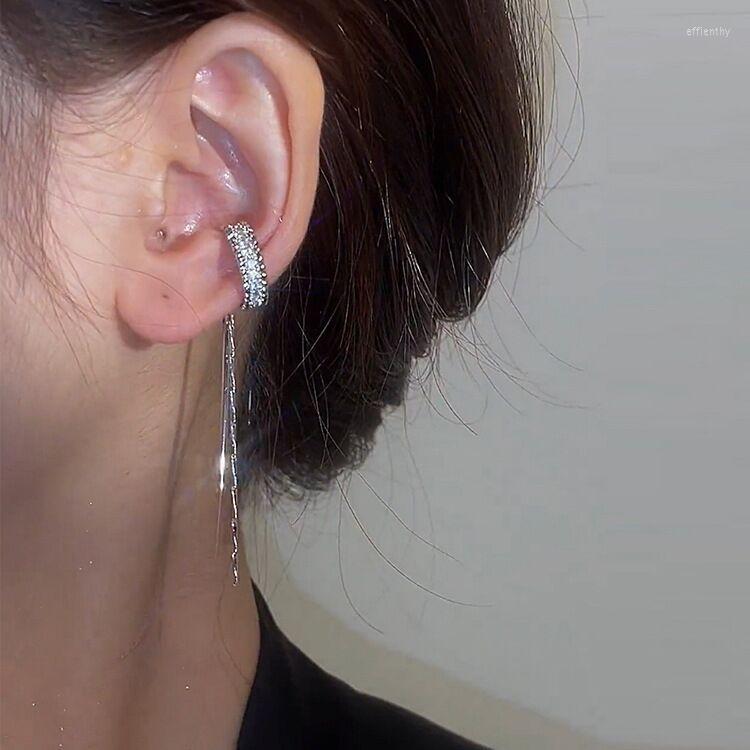 Backs Earrings European And American Style Micro-inlaid Zircon C-shaped Tassel Ear Clip Bone Female Niche Design Simple No Hole
Backs Earrings European And American Style Micro-inlaid Zircon C-shaped Tassel Ear Clip Bone Female Niche Design Simple No Hole