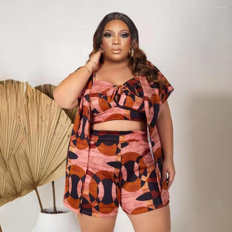 Tracksuits Plus Size Women 5xl Sets Print Jackets Bow Top And Short Pants 2022 Summer Three Piece Lady Female Casual Outfit Wholesale, Red
Tracksuits Plus Size Women 5xl Sets Print Jackets Bow Top And Short Pants 2022 Summer Three Piece Lady Female Casual Outfit Wholesale, Red