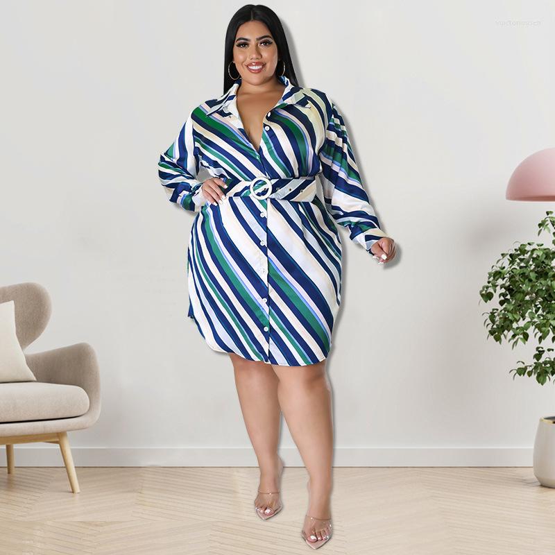 Plus Size Dresses Striped Office Lady Dress With Belt Autumn Long Sleeve Straight Blouse Vestidos Casual Fashion Streetwear Robes 2022, Black
Plus Size Dresses Striped Office Lady Dress With Belt Autumn Long Sleeve Straight Blouse Vestidos Casual Fashion Streetwear Robes 2022, Black