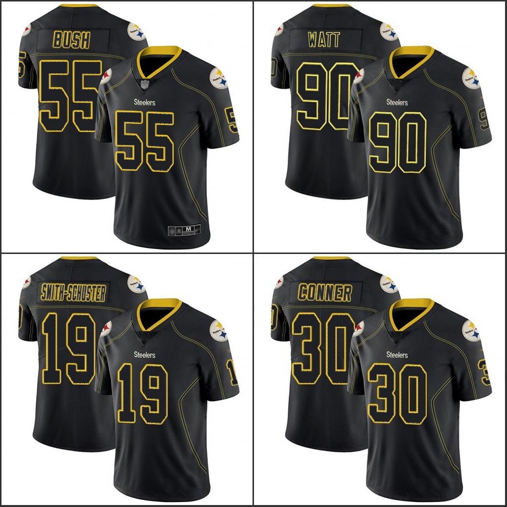 Jersey Wholesale Custom Pittsburgh''Steelers''Men #19 JuJu Smith-Schuster 90 T.J. Watt 55 Devin Bush Women Youth Lights Out Black Rush Limited Jerseys, 11
Jersey Wholesale Custom Pittsburgh''Steelers''Men #19 JuJu Smith-Schuster 90 T.J. Watt 55 Devin Bush Women Youth Lights Out Black Rush Limited Jerseys, 11