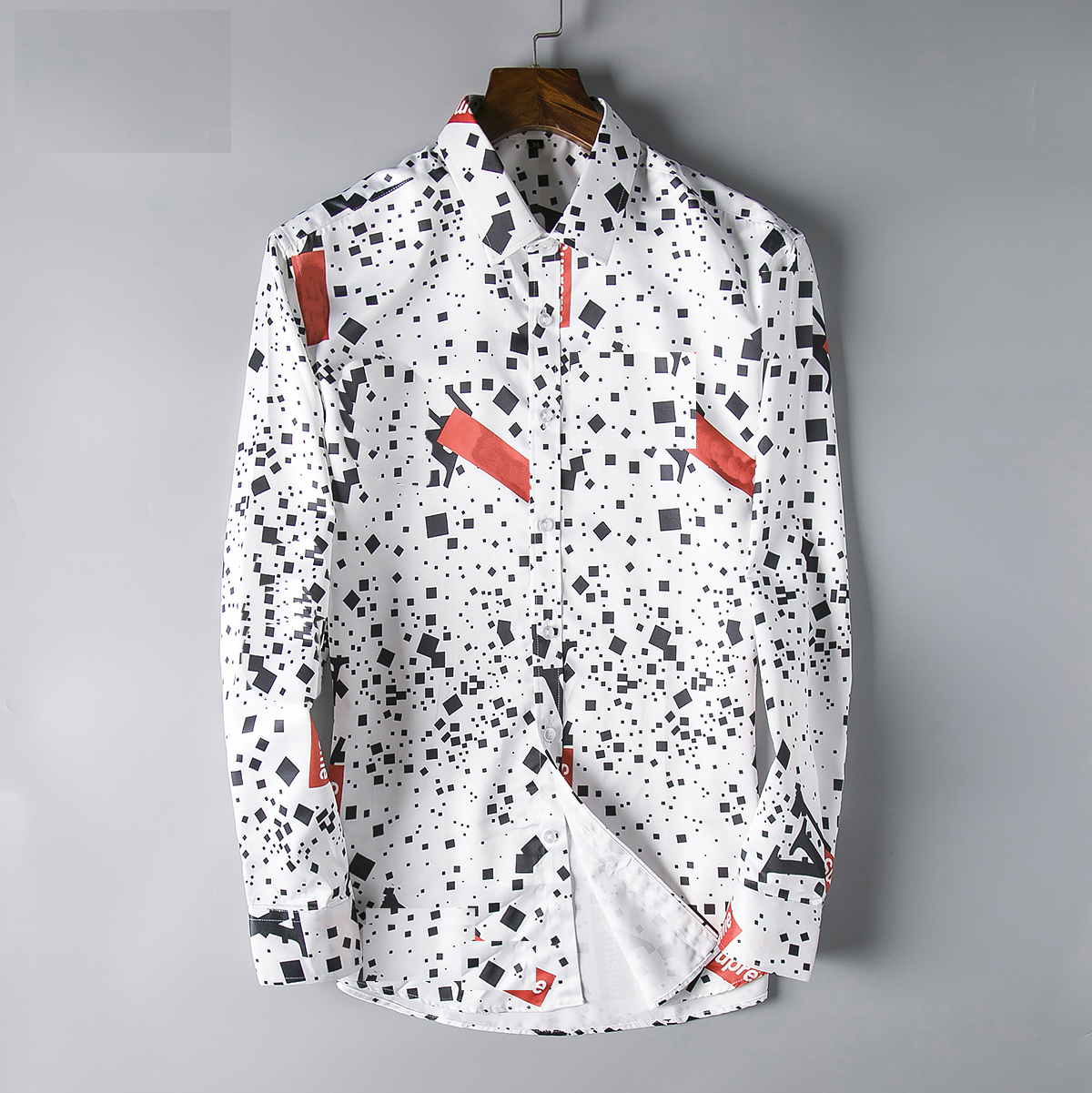 Men Designer Shirts Brand Clothing Silk Shirts Mens Long Sleeves Hip Hop Style High Quality Cotton Tops Size -XXXL, Customize
Men Designer Shirts Brand Clothing Silk Shirts Mens Long Sleeves Hip Hop Style High Quality Cotton Tops Size -XXXL, Customize